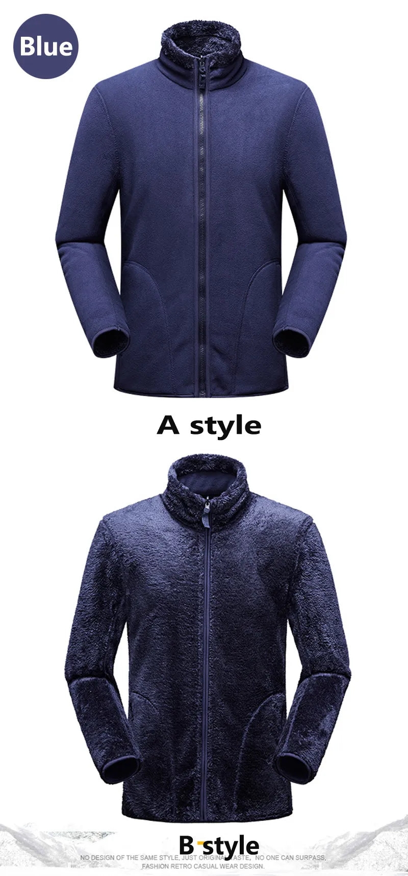 Women's Warm Reversible Polar Coats.