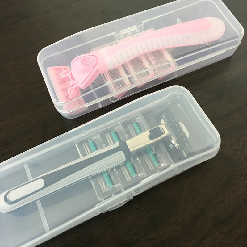Plastic Transparent Shaver Case For Travel.