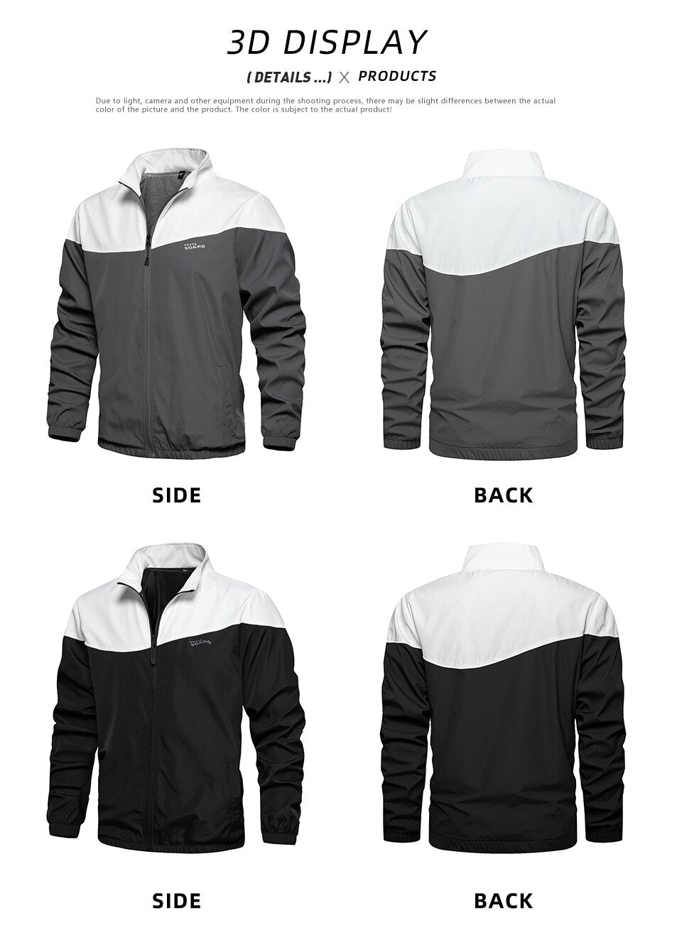 Men's Spring Bomber Coats.