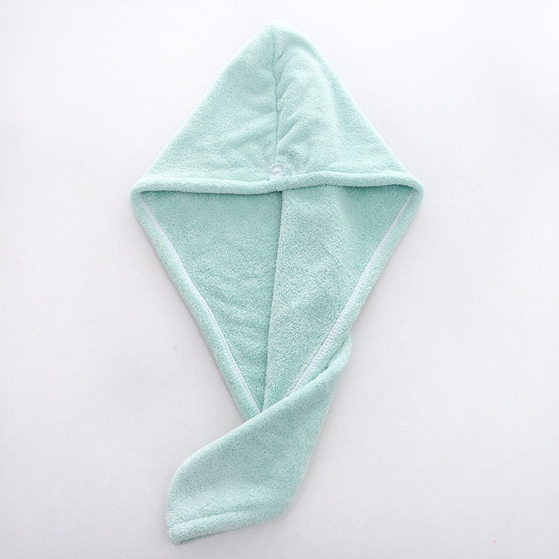 Magic Microfiber hair towel for rapid drying.