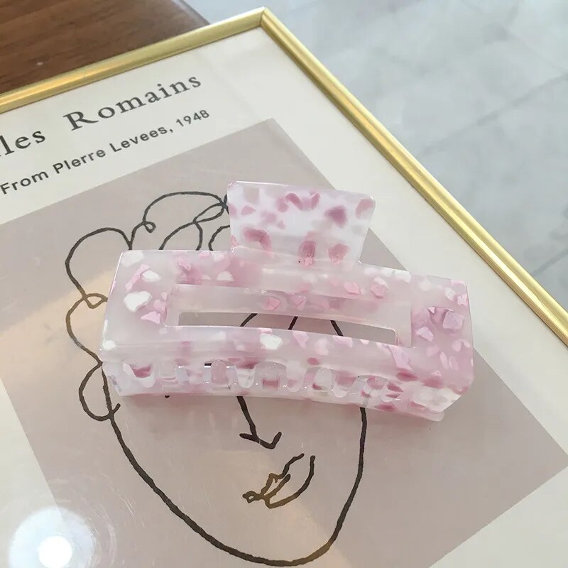 Women's Large  Acrylic Hair Clips.