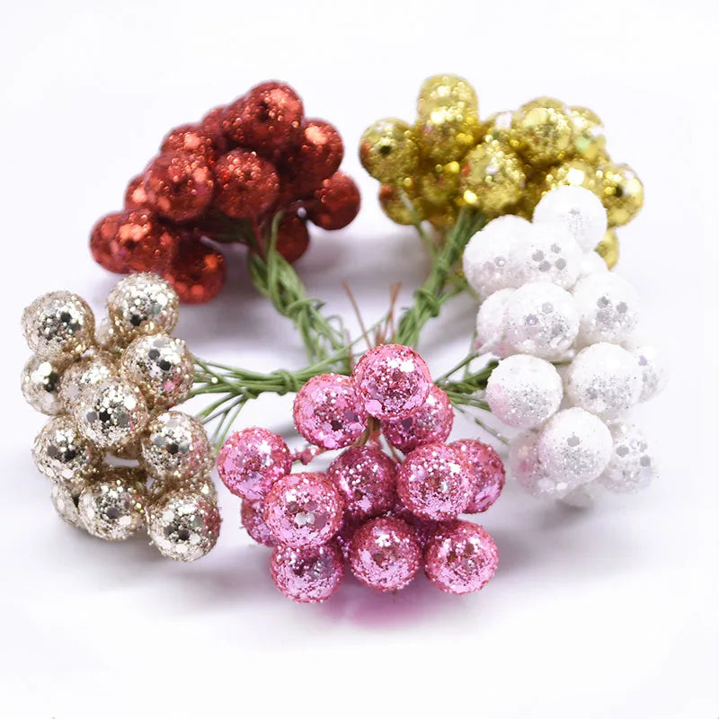 100Pcs 12mm Mini Pearl Berries for Decoration