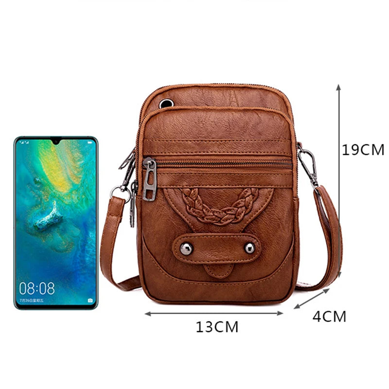 Women's Soft Leather Crossbody Shoulder Bag