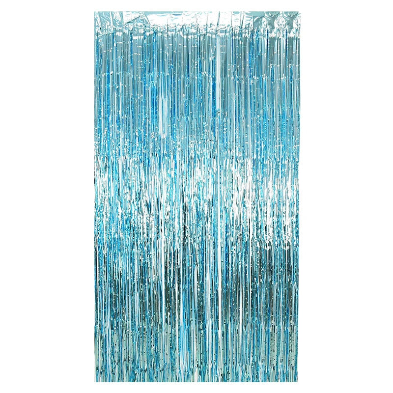 2Pack Party Metallic Foil Backdrop Curtain Decoration.  Great For Weddings, Birthdays or Showers.