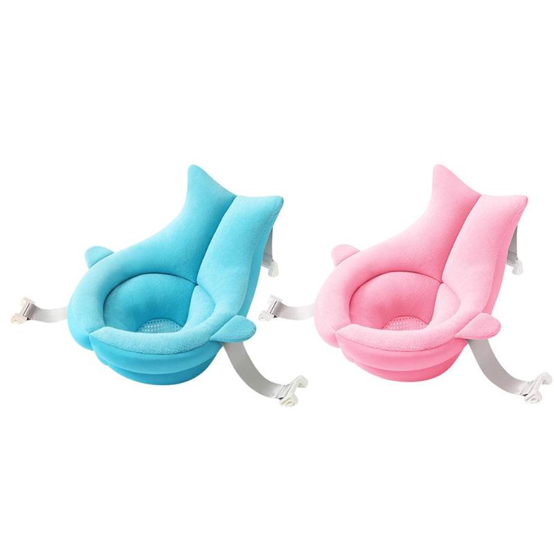 Newborn Safety Security Non-Slip Bath Support Cushion With Foldable Soft Pillow.