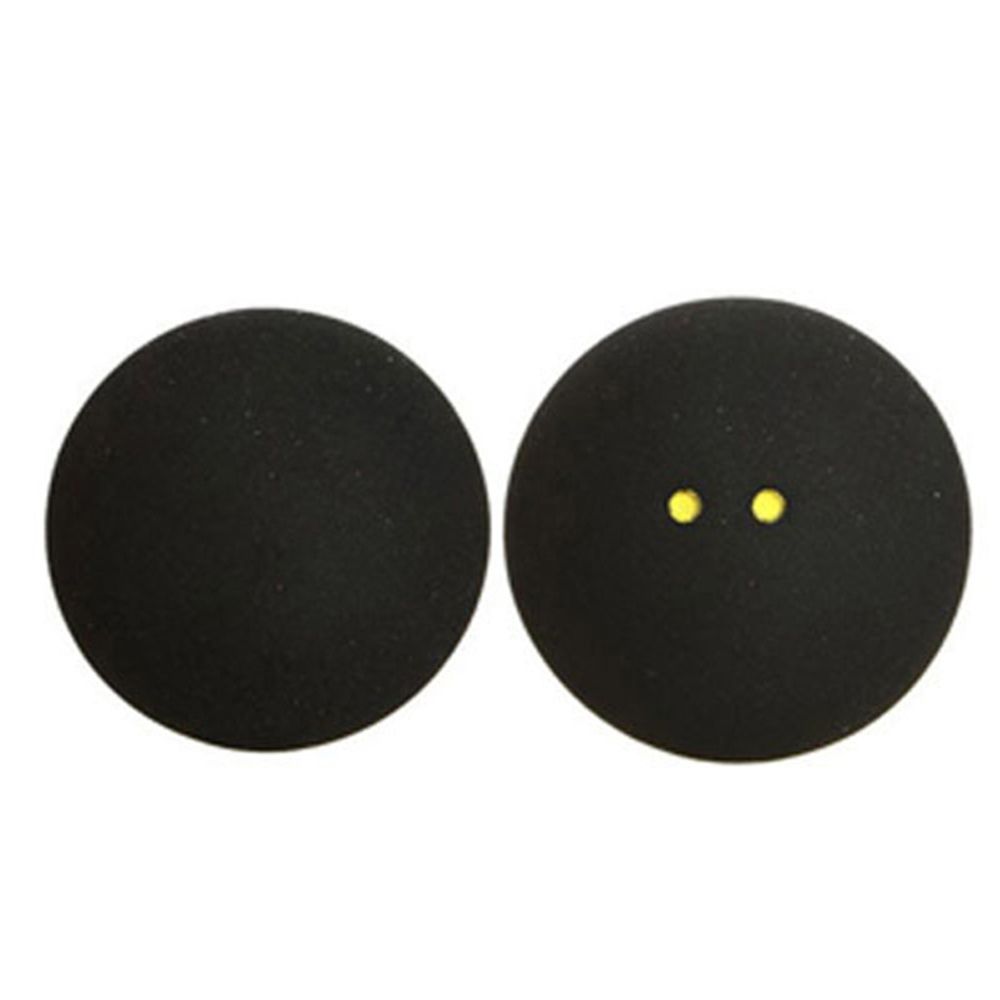 Rubber Squash Ball With Two-Yellow Dots For Low Speed Training.