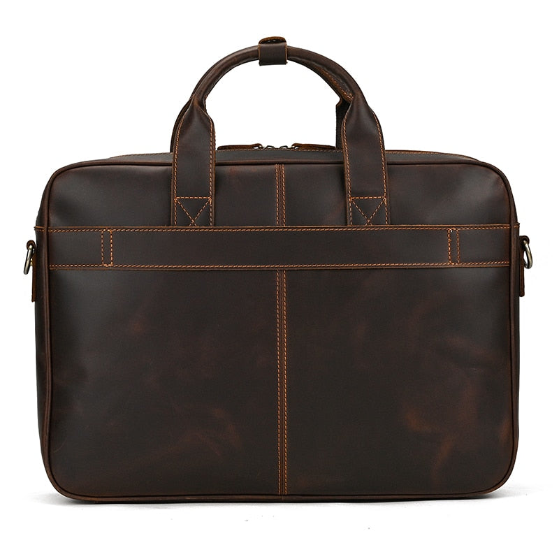 Genuine Leather Laptop Briefcase.
