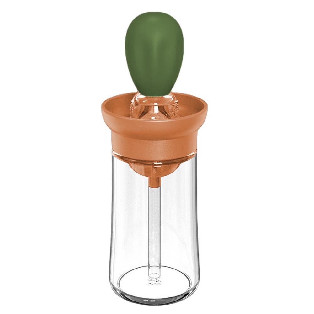 150ml Kitchen Glass Oil Bottle With Silicon Brush and dispenser.