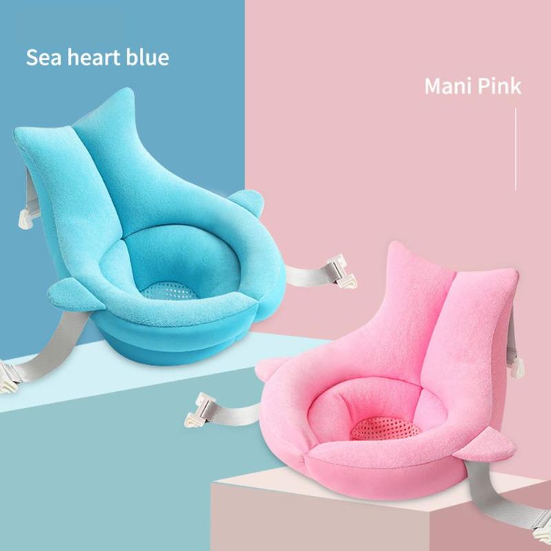 Newborn Safety Security Non-Slip Bath Support Cushion With Foldable Soft Pillow.