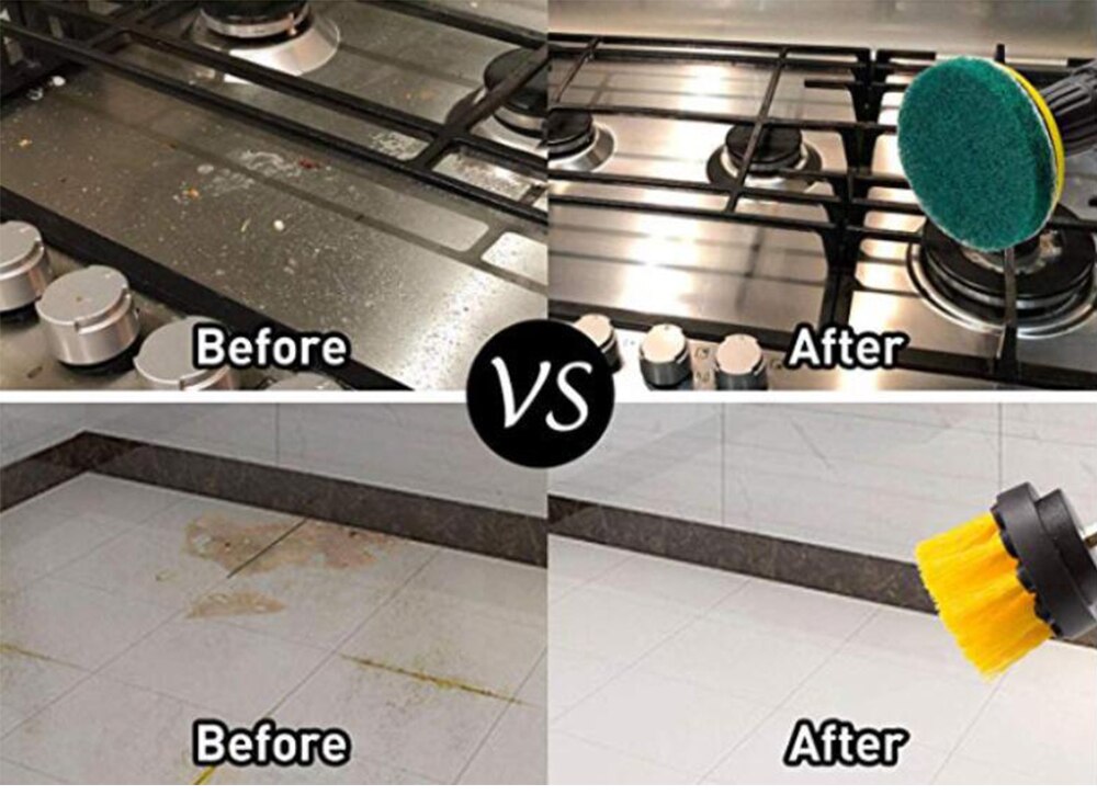 All Purpose Cleaning brush heads.  Cleans tile grout in your shower and floor. Drill not included only the heads