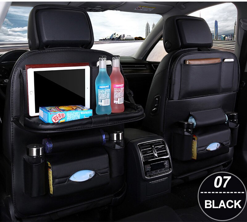 KAWOSEN Leather Back Seat Organizer And Table Pad.