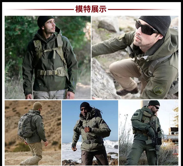 Men Or Women's Waterproof Soft Shell Windbreaker Jacket For Hunting Skiing Or Camping