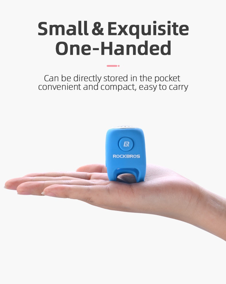 ROCKBROS Battery operated 110db Silicone/Waterproof Bike Horn.