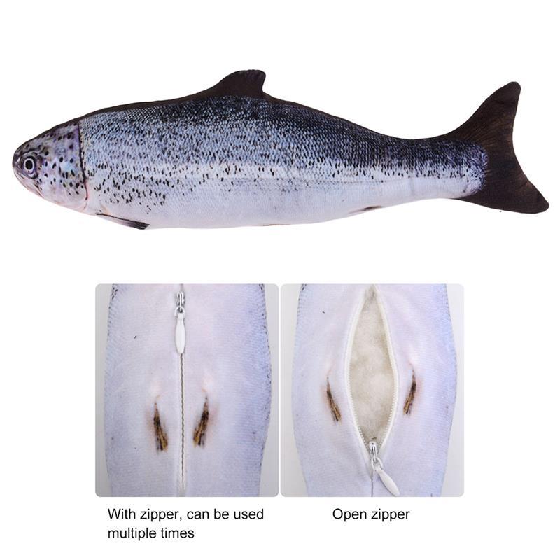 3D Fish Plush Cat Toy.