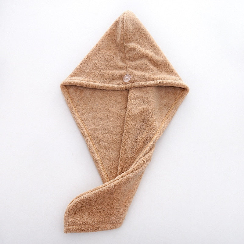 Magic Microfiber hair towel for rapid drying.