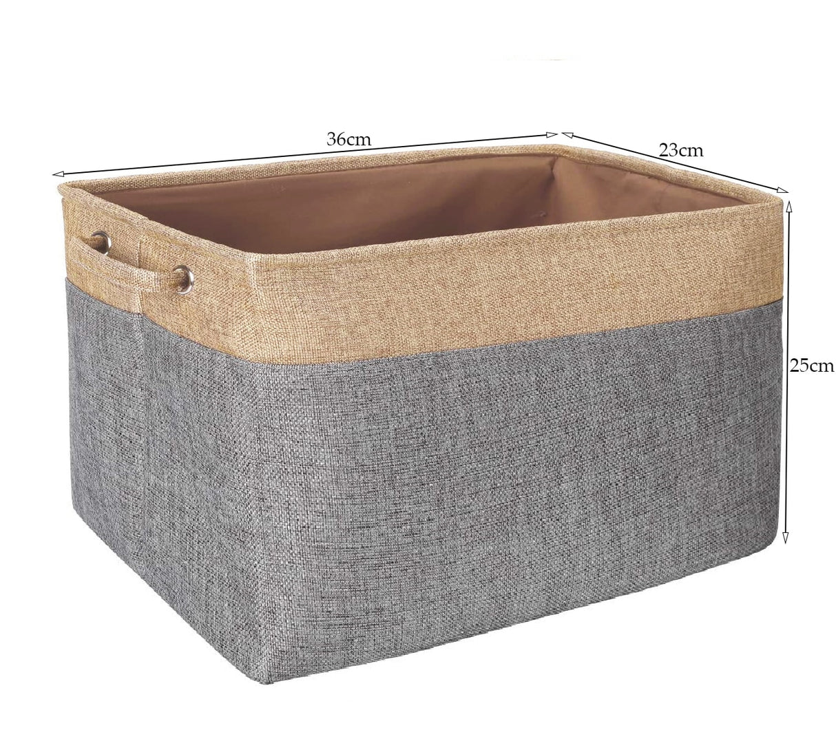 Cotton Linen Folding Storage Baskets.  Great For Organizing Kids Toys Or Laundry.