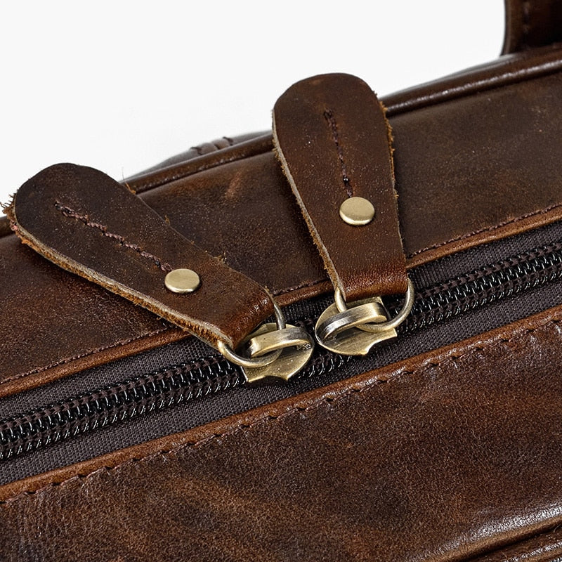 Genuine Leather Laptop Briefcase.