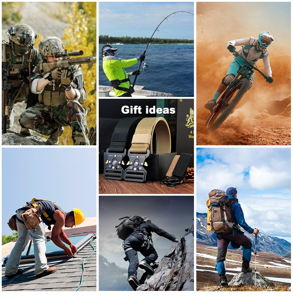 Multi Function Canvas Compass Tactical Belt.