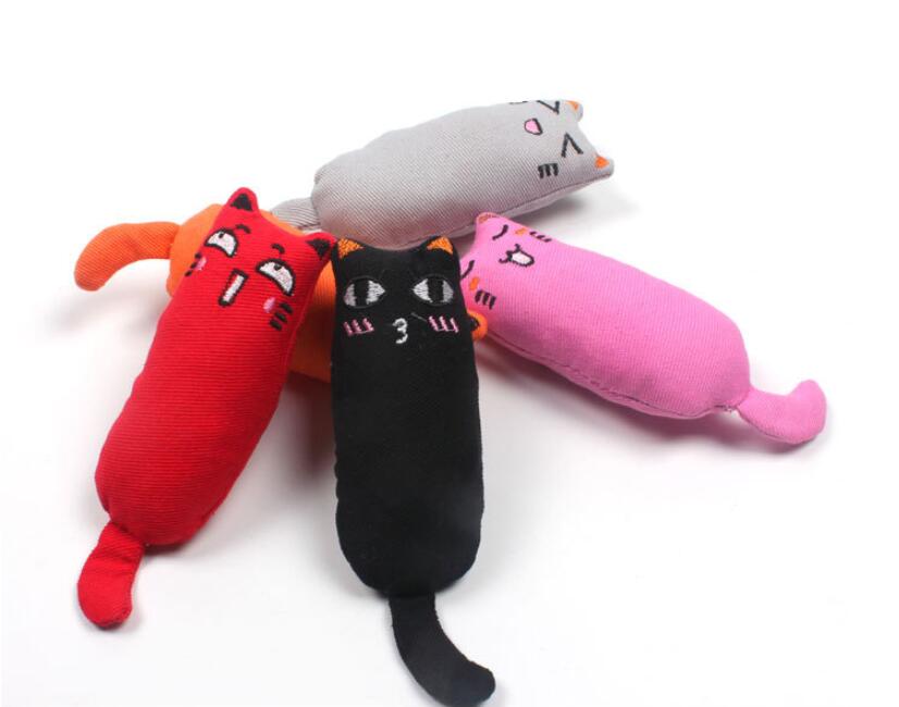 Cotton filled/Catnip Cat Plush Toys.