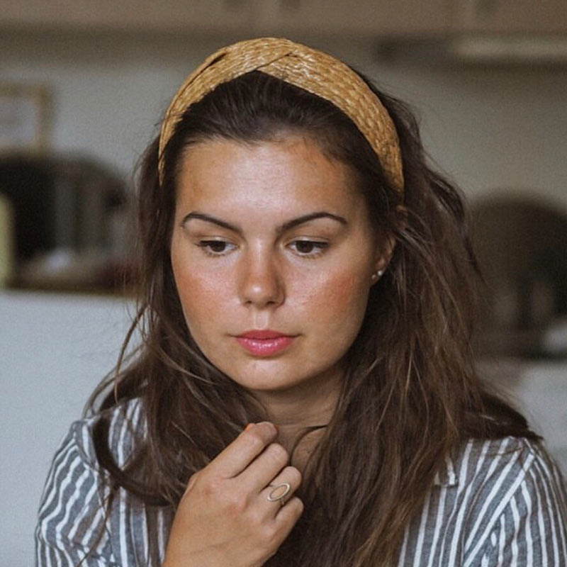 Flatfoosie Handmade Straw Weaving Hair Band.