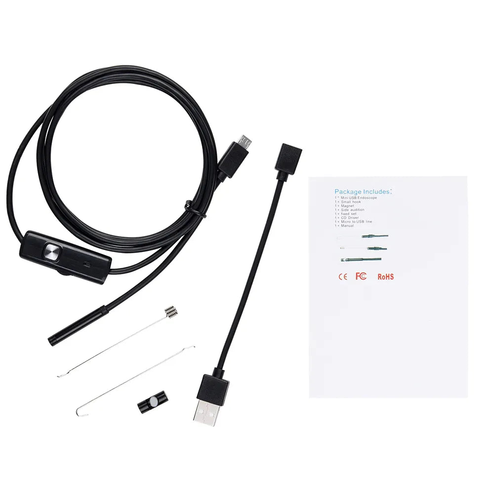 7.0/5.5 MM IP67 Waterproof Android Endoscope Camera With 6 LED Lights.