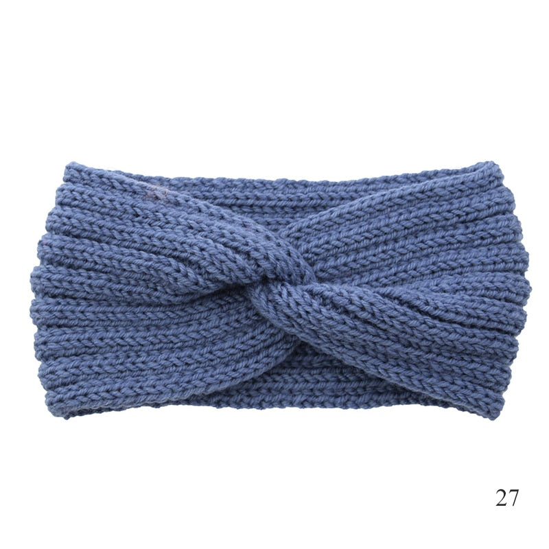 Women's Elastic Knitted Wool Headband.
