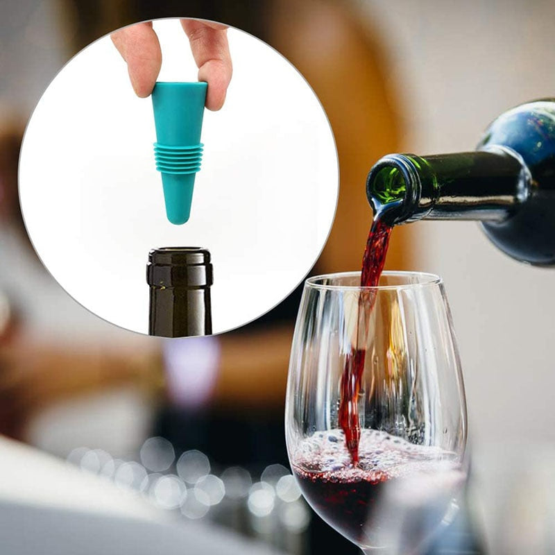 Leak Proof silicone wine bottle stopper.