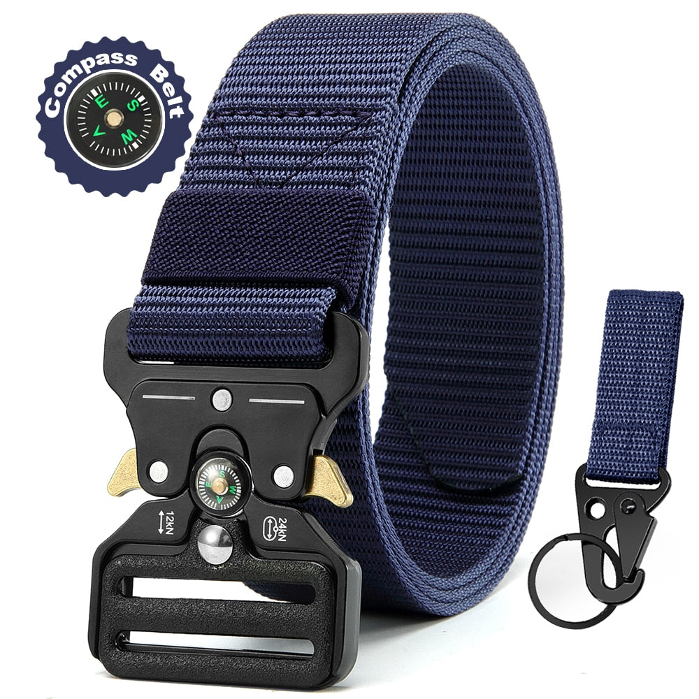 Multi Function Canvas Compass Tactical Belt.