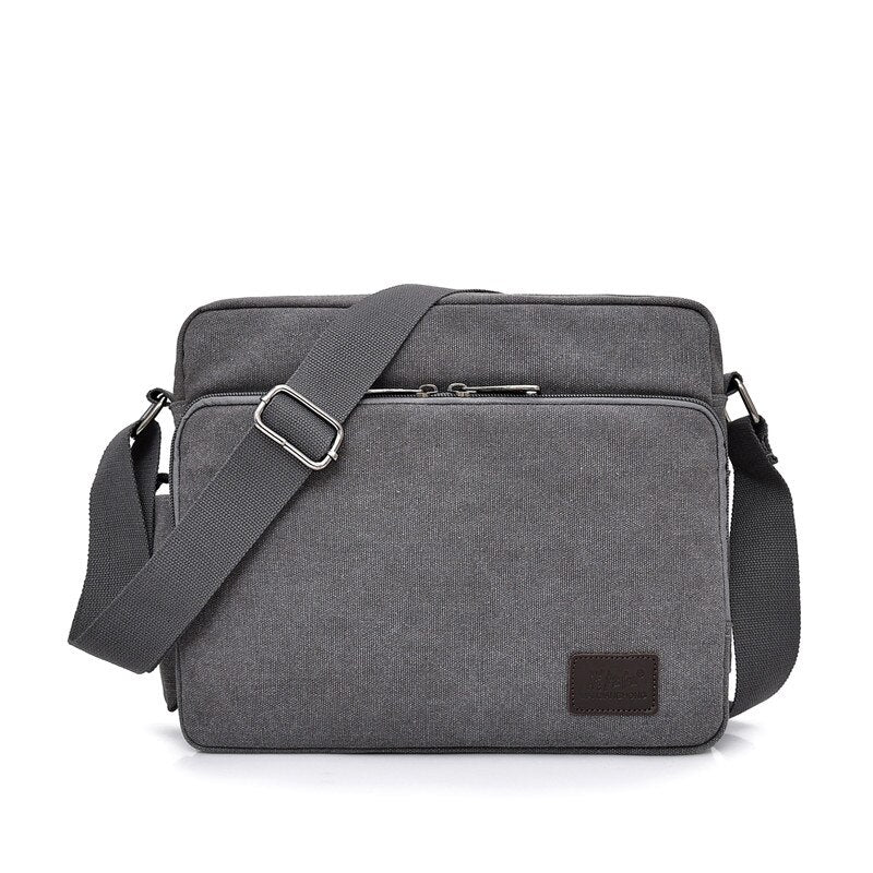 Men's and Women's Canvas Multifunction Crossbody Casual Bolsa Top-handle Shoulder Bag.