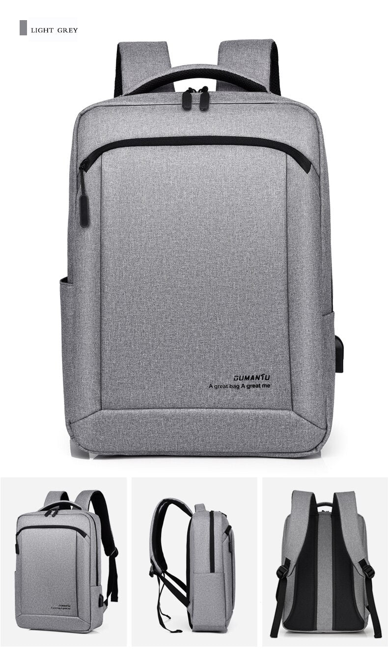 Unisex Oxford USB charging, anti theft laptop backpack. Can be used for school and travel.