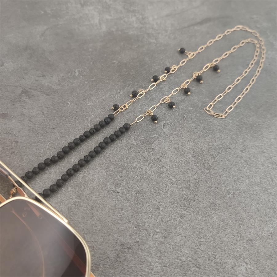 Boho Wood Bead Chains with Silver Metal Balls For Eyeglasses/Sunglasses.