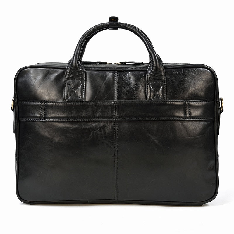 Genuine Leather Laptop Briefcase.