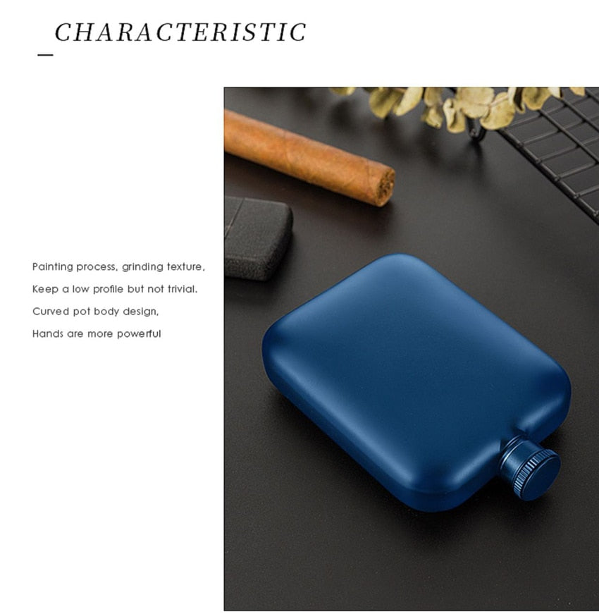 Stainless Steel 6oz Hip Flask.