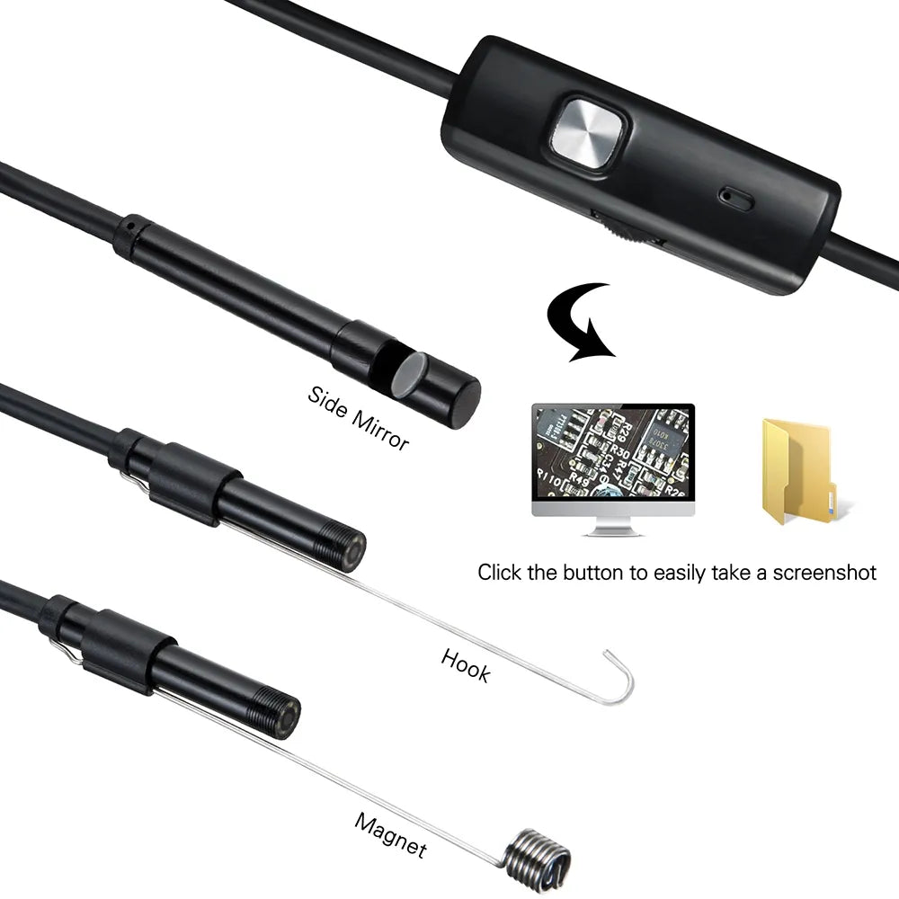 7.0/5.5 MM IP67 Waterproof Android Endoscope Camera With 6 LED Lights.