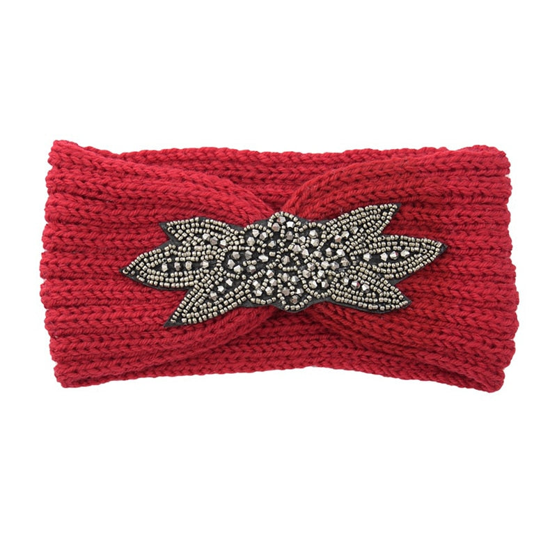Women's Elastic Knitted Wool Headband.