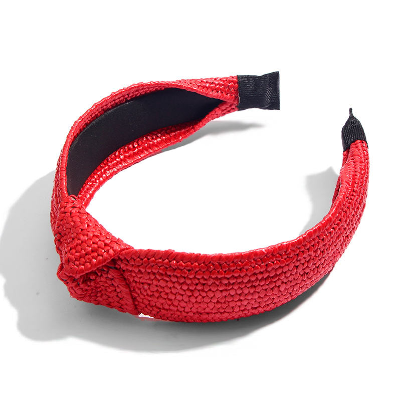 Flatfoosie Handmade Straw Weaving Hair Band.