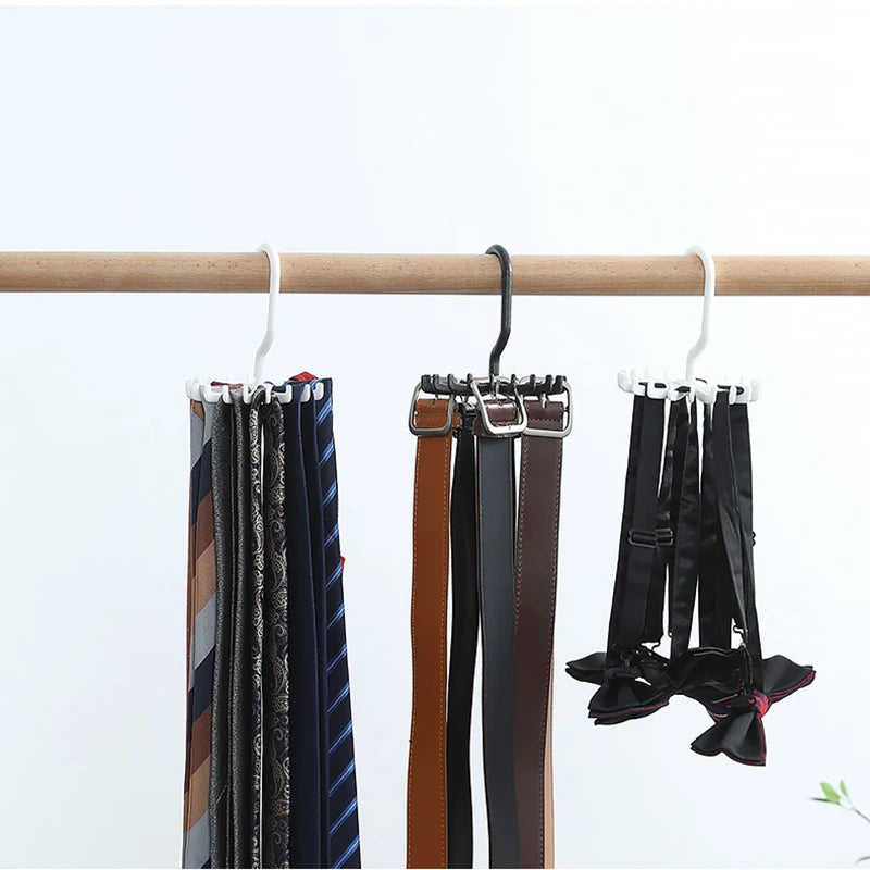 WOVHSTEAR Space Saving 20 Hooks 360 Degree Rotating Belt, Neck Tie Hanger