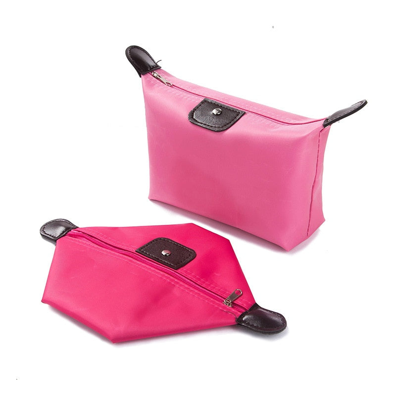 Women's Waterproof Nylon Foldable Toiletry Travel Bag.