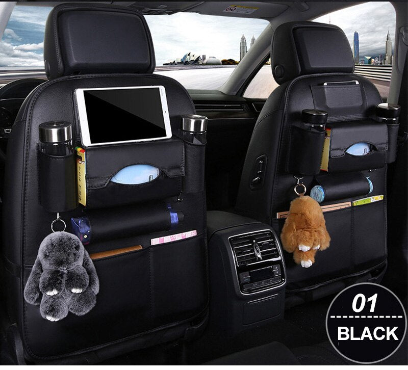 KAWOSEN Leather Back Seat Organizer And Table Pad.