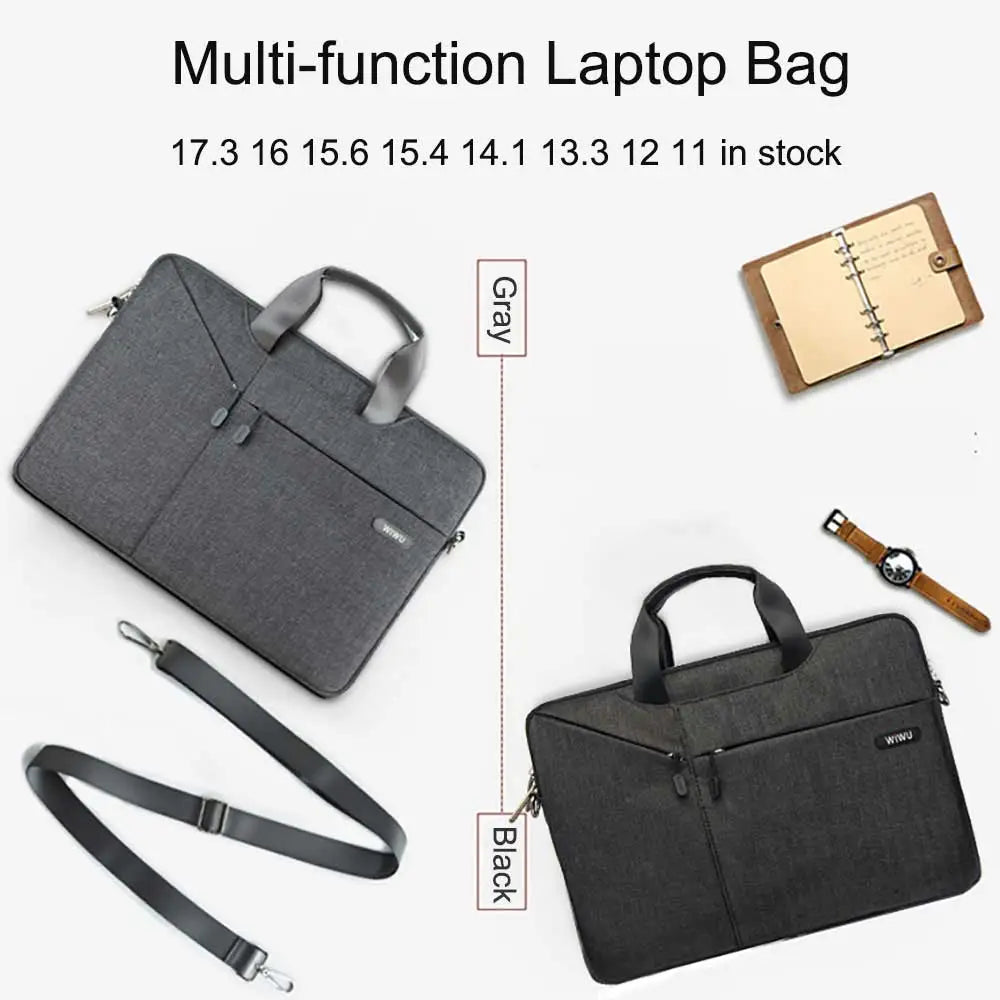 WiWU Waterproof Laptop Bag 15.3,16, 15.6, 14.2,Or 13.3  For MacBook Air Or Notebook Bag