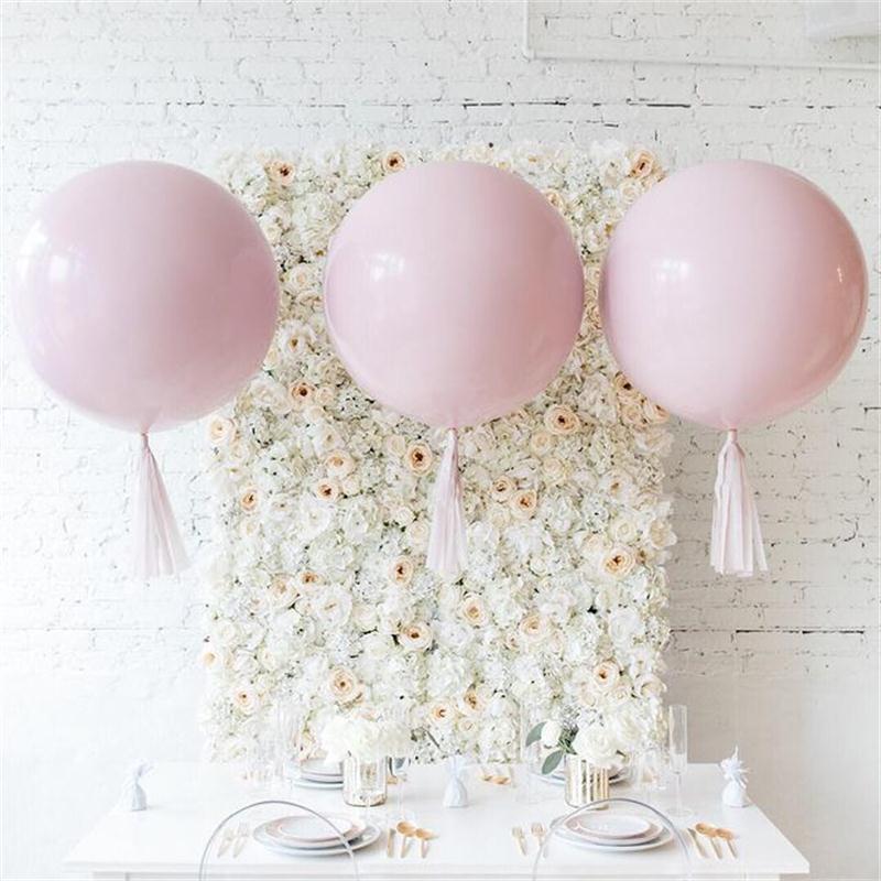5pcs 18/24inch Large Pastel Round Latex Balloons.