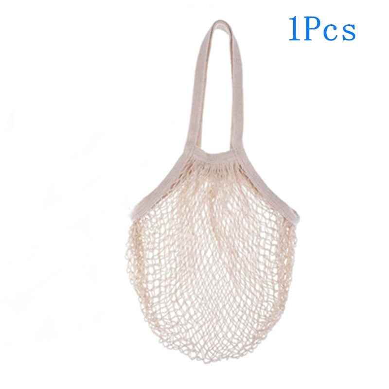 Reusable Cotton Mesh Produce Bags for Vegetables/ Fruit.