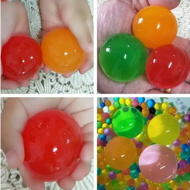 200/100/10pcs/ 3-4 cm Hydrogel Pearl Shaped Crystal Soil Water Beads