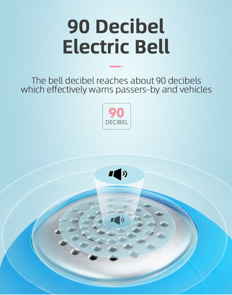 ROCKBROS Battery operated 110db Silicone/Waterproof Bike Horn.