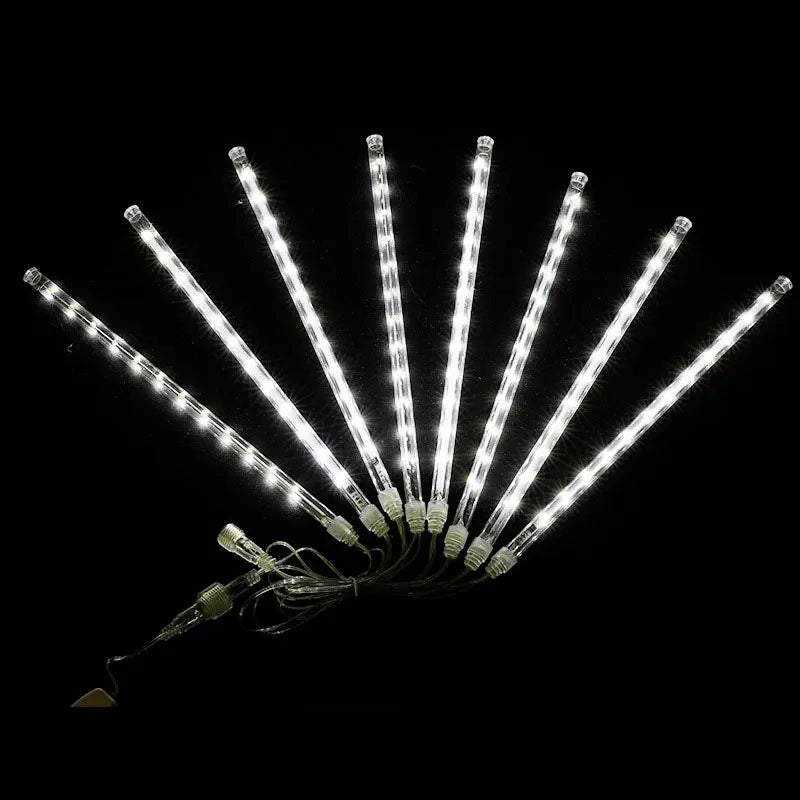 Christmas LED 30cm Or 50cm Meteor Shower Color Lights, 8 Per String