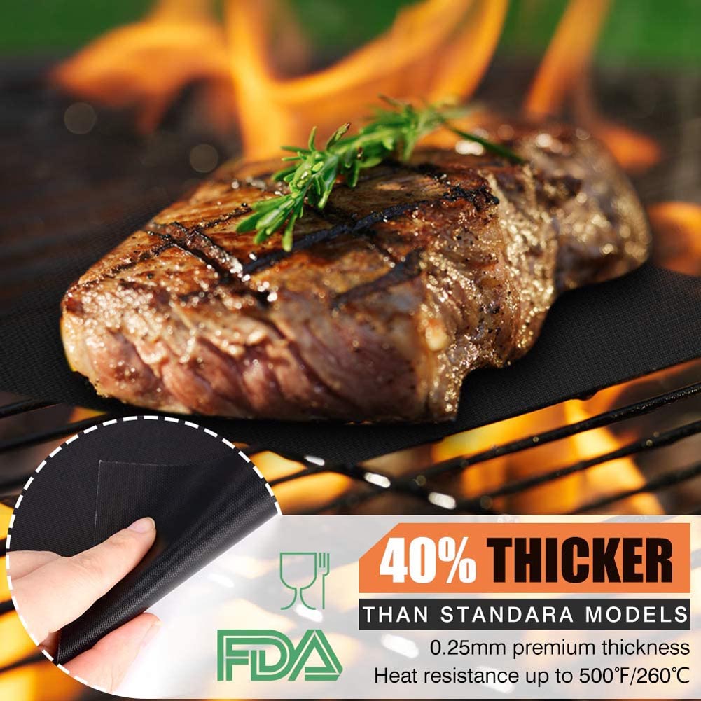 40 * 33cm BBQ Grill Mat For Outdoor Baking Non-stick Reusable Cooking Pad. 40 * 33cm