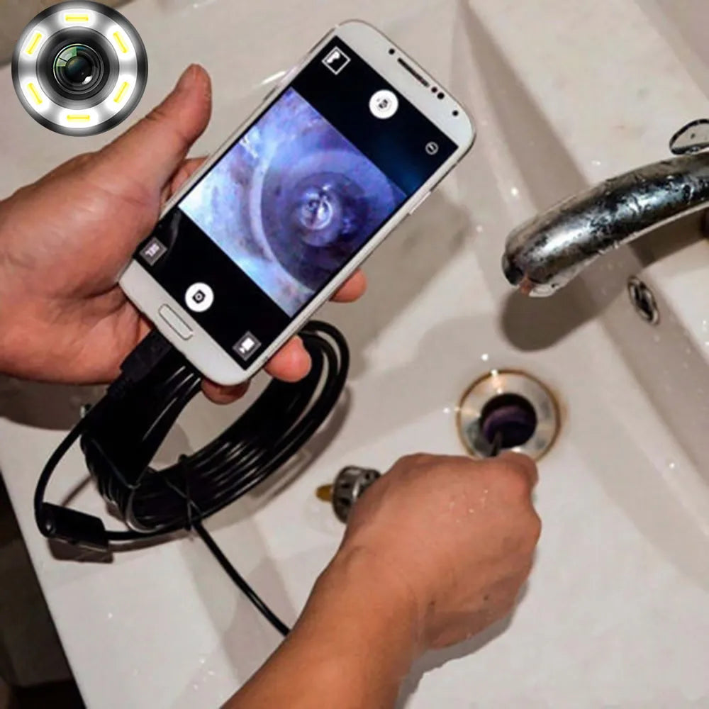 7.0/5.5 MM IP67 Waterproof Android Endoscope Camera With 6 LED Lights.