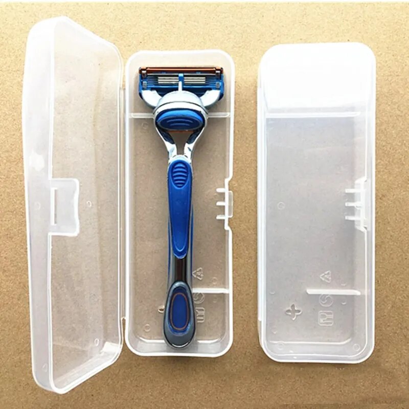 Plastic Transparent Shaver Case For Travel.