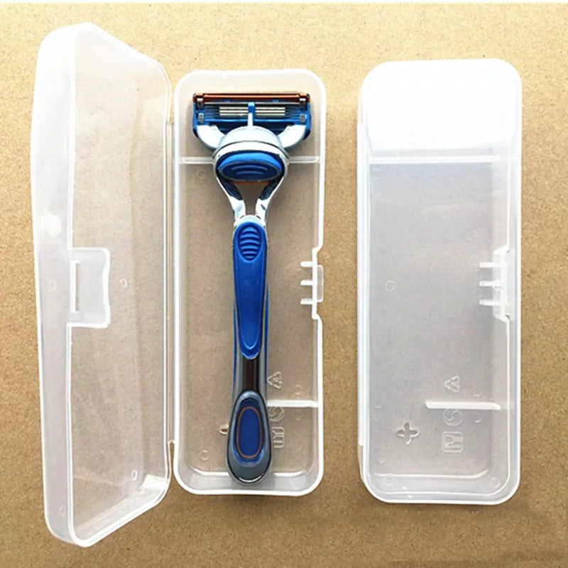 Plastic Transparent Shaver Case For Travel.