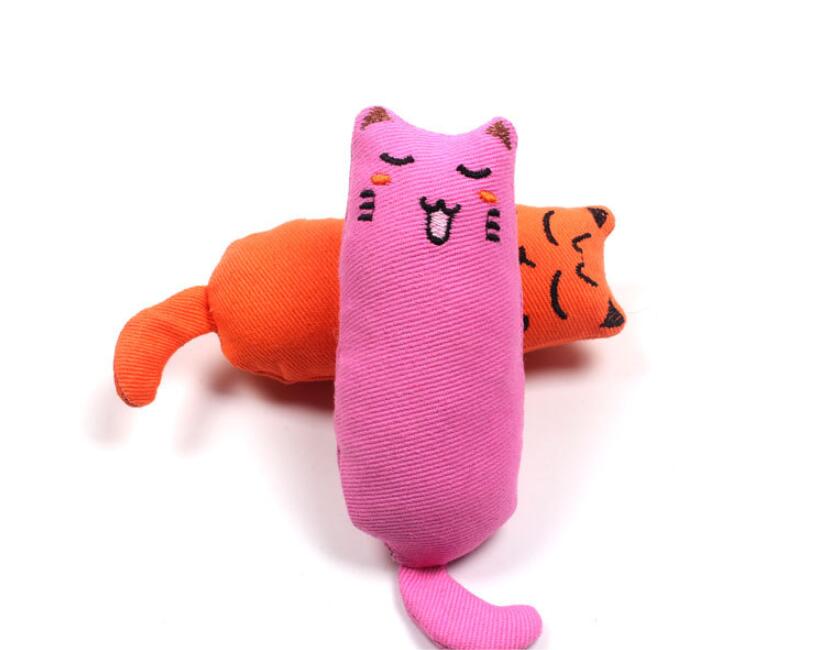 Cotton filled/Catnip Cat Plush Toys.